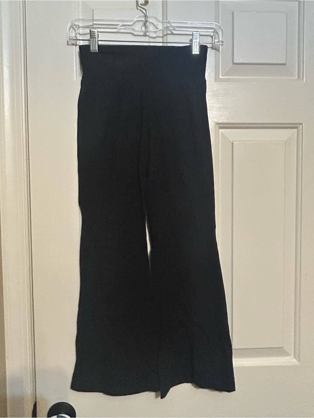 Abercrombie kids black flare leggings girls 11/12 short